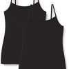 Iris & Lilly Maillot de Corps en Coton Femme, Lot de 2