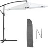 Laxllent Parasol décentré de Jardin,Ø 300CM Parasol Déporté + Housse Laxllent Parasol décentré de Jardin,Ø 300CM Parasol Déporté + Housse de Protection,Aluminium et Polyester,UPF50+