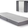 Matelas Pliable Adulte avec Couche de Mousse à Mémoire de Forme pour Un Grand Confort - Futon Pliable avec Sac de Rangement Durable - Matelas de Sol au Design Moderne