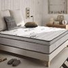 NATURALEX | Matelas Visco Carbone 140x190 Cm | Neutralisation des Odeurs Absorption des Polluants | Mousse A Mémoire Haute Densité Ultra-Respirable | Multicouches Extra Confort 7 Zones | Ergonomique