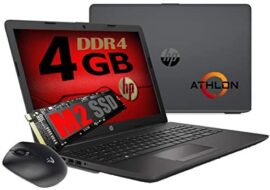 Ordinateur portable HP 255 G6 / Dispaly de 15,6" / CPU Amd jusqu'à 2 GHz / RAM 4 Go Ddr4 / HDD 500 Go / Radeon R2 / Hdmi / Graveur / WiFi / Bluetooth / Open Office / Windows 10 professionnel