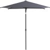 SORARA Balcon | Parasol de Jardin | Gris Clair | SORARA Balcon | Parasol de Jardin | Gris Clair | 160 x 200 cm | Mécanisme de soulèvement et d'inclinaison | sans Base