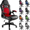 TecTake Chaise Fauteuil siège de Bureau Hauteur réglable Sportive (Noir-Rouge TecTake Chaise Fauteuil siège de Bureau Hauteur réglable Sportive (Noir-Rouge | 403465)