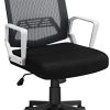 Yaheetech Chaise de Bureau à Roulettes Maille Mesh Fauteuil Ordinateur Yaheetech Chaise de Bureau à Roulettes Maille Mesh Fauteuil Ordinateur Inclinable Pivotante avec Accoudoir Dossier Capacité 125kg Gris
