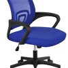 Yaheetech Chaise de Bureau à roulettes Maille Mesh Fauteuil de Yaheetech Chaise de Bureau à roulettes Maille Mesh Fauteuil de Bureau Ergonomique Inclinable Pivotant Siège et Base Plus Larges Hauteur Réglable avec Accoudoirs Bleu