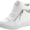 rismart Femme Talon Compensé Plateforme Bottillon Élégant Baskets Mode Chaussures