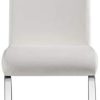 21Hd5-1sf2L._AC_.jpg Yaheetech 6 Chaises de Salle à Manger Cuisine Piètement Acier Chromé Revêtement Similicuir 50cm de Hauteur Assise Blanche
