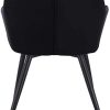 315FHVWLFCL._AC_.jpg Chaises de Salle à Manger Lot de 6 Chaises de Loisirs en Velours et métal, Noir