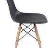 317SghqgCsL._AC_.jpg Lot de 2 chaises modernes de salle à manger, cuisine, salon, style scandinave, différentes couleurs, pieds en bois de hêtre, dossier ergonomique (noir)
