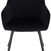 31CIy85ErQL._AC_.jpg Chaises de Salle à Manger Lot de 6 Chaises de Loisirs en Velours et métal, Noir