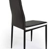 31Q2-CzxxLL._AC_.jpg IDMarket - Lot de 4 chaises Romane Noires Bandeau Blanc pour Salle à Manger