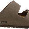Birkenstock Arizona Birko Flor Nubuck Sandales Grises Pour Hommes