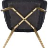 417HMkmdvWL._AC_.jpg WOLTU Lot de 2 Chaises de Salle à Manger avec accoudoirs, Chaise de Salon Structure en métal et Assise en Velours,Noir BH232sz-2