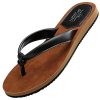 AX BOXING Tongs Femme Chic PU Cuir Sandales Simple Claquette Doux Léger Beach Piscine Intérieur/Extérieur Chausson Taille 36-41