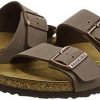Birkenstock Arizona Birko Flor Nubuck Sandales Grises Pour Hommes