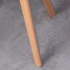 ZONS Lot DE 2 Alba Chaise en PP Transparent Aux Pieds en Bois Style SCANDINAVE,