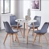 Chaise Scandinave Lorenzo - Assise Rembourrée - Salle à Manger, Cuisine, Chambre (Gris, 1)
