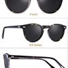 Carfia Retro Lunette de Soleil Homme Polarisée UV400 Protection pour la Conduite en Voyage