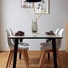 WENKO Chaise Scandinave Blanche Sala, Chaise Cuisine, Salle à Manger, Pieds en hêtre Massif, Lot de 4