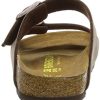 Birkenstock Arizona Birko Flor Nubuck Sandales Grises Pour Hommes