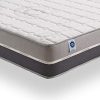NATURALEX | Carbontech | Matelas 140x200 Cm | Mousse à Mémoire de Forme MemoFresh | Système Carbon Actif Latex | Ergonomique et Antistress | 7 Zones de Confort | Réversible Été/Hiver