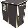 Gardiun KSP38107 Abri de jardin latéral en résine 2,12 m² 191 x 111 x 195 cm Gris anthracite
