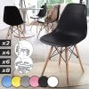 511SkGg9ML._AC_.jpg Lot de 2 chaises modernes de salle à manger, cuisine, salon, style scandinave, différentes couleurs, pieds en bois de hêtre, dossier ergonomique (noir)