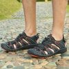 GRITION Sandales Homme Extérieures pour Grande Taille Sport Sandales de Rapide Dry Randonnée Toile de Protection Chaussures D'été