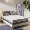 NATURALEX | Carbontech | Matelas 140x200 Cm | Mousse à Mémoire de Forme MemoFresh | Système Carbon Actif Latex | Ergonomique et Antistress | 7 Zones de Confort | Réversible Été/Hiver