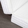 51IoccfSLoL._AC_.jpg Evergreenweb Matelas pour canapé 140x190 cm lit avec 2 Plis pour Banquette B.Z. Épaisseur 10 cm, revêtement Blanc hypoallergénique, avec Lacets de Fixation - Matelas d'appoint Pliant en Mousse