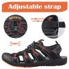 GRITION Sandales Homme Extérieures pour Grande Taille Sport Sandales de Rapide Dry Randonnée Toile de Protection Chaussures D'été