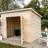 51U9crzUKqL._AC_.jpg Habrita Abri en Panneaux de Bois 16 mm - Surface utile 5,41 m² - Toit monopente - sans Plancher