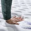 Vesgantti Matelas 26cm Épaisseur Ressorts Ensachés en Mousse Mémoire de Forme Transpirant 7 Zone de Confort CertiPUR-US (Tight Top_Lavande, 140x190)