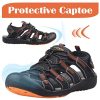 GRITION Sandales Homme Extérieures pour Grande Taille Sport Sandales de Rapide Dry Randonnée Toile de Protection Chaussures D'été