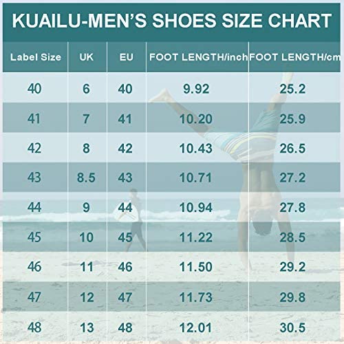 KuaiLu Tongs pour Hommes été Antidérapantes Plage Piscine Sandales Synthétiques Thongs Chaussures 