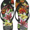 51xKsEhQ3oL._AC_.jpg Havaianas Hav. Slim Floral, Tongs Femme