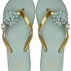 AX BOXING Tongs Femme Décorations Florales Sandales Claquette Piscines De AX BOXING Tongs Femme Décorations Florales Sandales Claquette Piscines De Plage Extérieures Intérieures Taille 36-41
