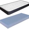 Miasuite - Summit - Matelas orthopédique pliable pour lit 1 place 80 x 190 cm, hauteur 13 cm, avec mousse