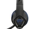 Trust Gaming Casque Gamer PS4 et PS5 GXT 404B Rana Casque Micro pour Consoles Playstation 4 et 5, Filaire, avec Jack 3.5 mm, Microphone Repliable, Câble de 1 m - Bleu