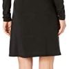 31FYL0oX5L._AC_.jpg Amazon Essentials Robe trapèze à col Rond et Manches Longues Femme