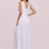 31FZdM0U1FS._AC_.jpg Ever-Pretty Robe de Soirée Longue Femme avec Ruchés en Mousseline de Soie Classique 09016