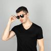 VVA Lunette de soleil Homme Polarisées Aviateur Polarisées Lunettes de soleil Hommes Unisexe UV400 Protection By V101
