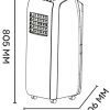 Argo Relax Style Climatiseur portable, 1000 BTU/H Blanc - [New Model]