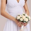41CE5yz5VS._AC_.jpg Ever-Pretty Robe de Soirée Longue Femme avec Ruchés en Mousseline de Soie Classique 09016