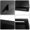 PS5 Palette Couverture de PS5 Console, Faceplate Rigide Antichoc Shell pour Console Playstation 5, Housse de PS5 Anti-Rayures Coque de Plaque de Remplacement pour Sony PS5 Console Disc Edition - Noir