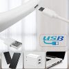 Maxesla Ventilateur USB, Mini Ventilateur de Cou USB avec Rotation à 360 °, Ventilateur Portable de Cou Rechargeable par USB, Petit Ventilateur de Collier avec Double tête de Vent 3 Vitesses LED