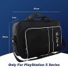 Sac PS5, Housse Transport pour Sony PS5 Console Disc/Digital Edition et Manette, Sacoche Protection Étui Transport pour Playstation 5 Manette Cartes de Jeu HDMI et PS5 Accessoires