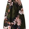 YOINS Robe Longue Femme Été Chic Robes Imprimé Florale Sexy Dress Robe de Plage Asymétrique Robe Tunique Maxi Une Ligne