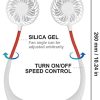 Maxesla Ventilateur USB, Mini Ventilateur de Cou USB avec Rotation à 360 °, Ventilateur Portable de Cou Rechargeable par USB, Petit Ventilateur de Collier avec Double tête de Vent 3 Vitesses LED