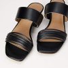 Marque Amazon - find. Inset Heel Strippy Mule, Bout Ouvert femme